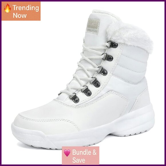 Women's Winter Snow Boots Fur Lined Water Resistant Ankle Booties